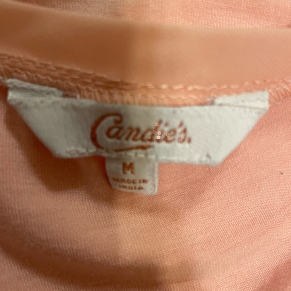 Candies Pink Scoop Neck Sequined Tank Top Size Medium - Picture 6 of 8